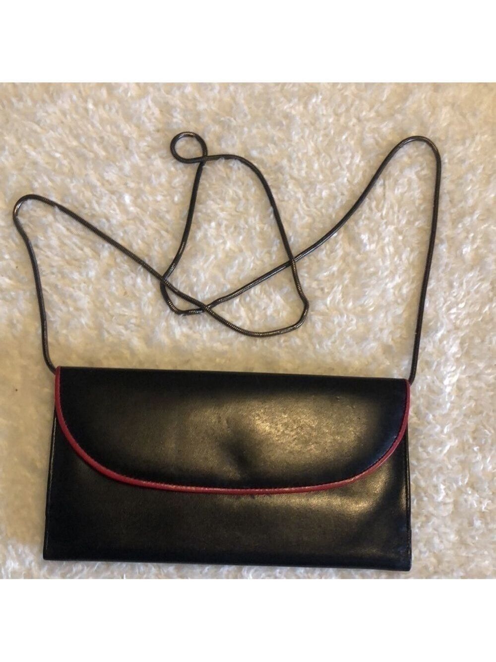 46” Chain, Bag or Wallet Chain - Gunmetal Piping, NWOT